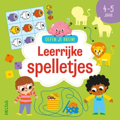OEFEN JE BREIN LEERRIJKE SPELLETJES 4-5J - 9789044772357 - *0010264245