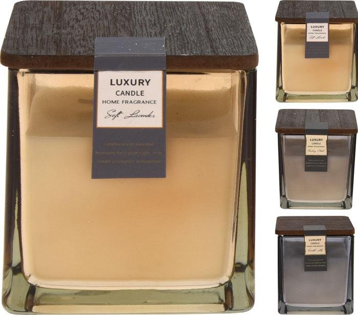 GEURKAARS IN GLAS 250GR HOUT DEKSEL 3ASS - Acc684400 composition 001 16 12 20  - ACC684400