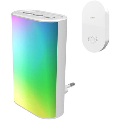 DEURBELSET DRAADLOOS MET LED PLUG IN - Bel - *0010259800