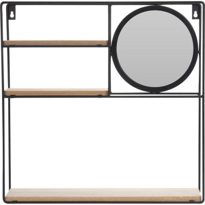 DECO WANDREK MET SPIEGEL 40X10X40CM - Dd1400070 assorted 001 06 05 20  - DD1400070