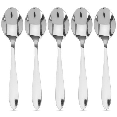 EH THEELEPEL KLEIN SET VAN 5 RVS - In deze set zitten 5 kleine koffielepels die gemaakt zijn van hoogwaardige kwaliteit de lepels kunnen in de vaatwasser - A12800160