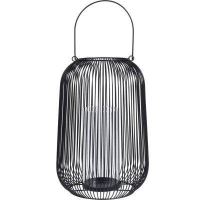 HOMESTYLE LANTAARN METAAL DRAAD ZW H32CM - Qd1000110 composition 001 13 06 19  - QD1000110
