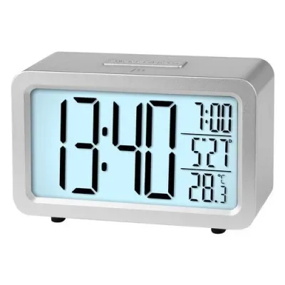 WEKKER JUST A MINUTE DIGITAAL+TEMP ZILV - S l960 - JD9529S